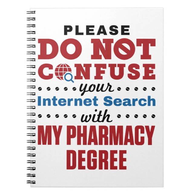 Apotheker Funny Quote Pharmacy Degree Notizblock (Vorderseite)