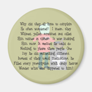 Apotheker Geschenke "Candy Heart Rx's" Magnet