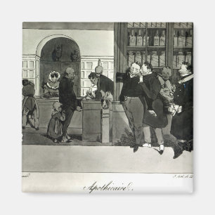 Apotheker, graviert durch Delpech Magnet