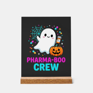 Apotheker Halloween Pharma-Boo Crew Geist Design_ Acrylschild