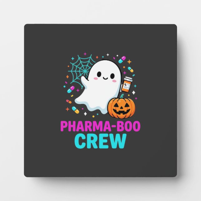 Apotheker Halloween Pharma-Boo Crew Geist Design_ Fotoplatte (Vorderseite)