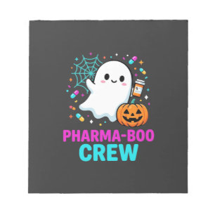 Apotheker Halloween Pharma-Boo Crew Geist Design_ Notizblock