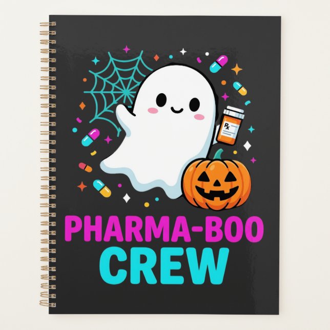 Apotheker Halloween Pharma-Boo-Crew Geist Design_ Planer (Vorderseite)