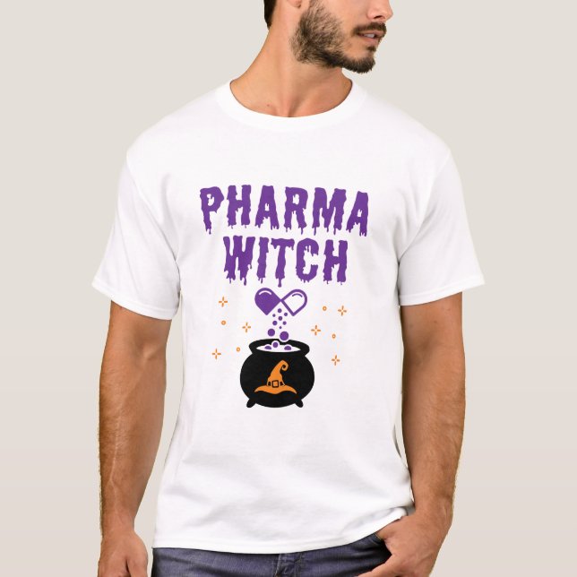 Apotheker Halloween Pharmacy Tech Pharma Witz T-Shirt (Vorderseite)