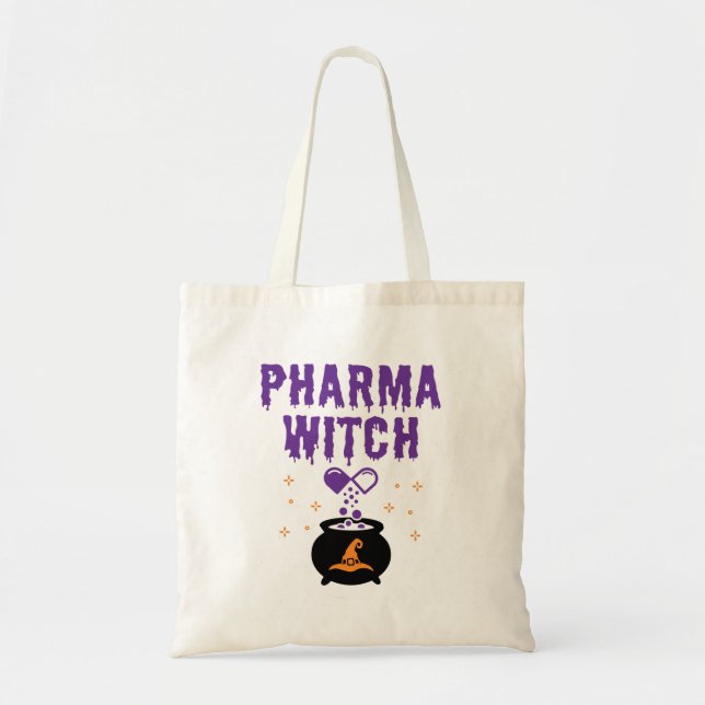 Apotheker Halloween Pharmacy Tech Pharma Witz Tragetasche (Vorne)