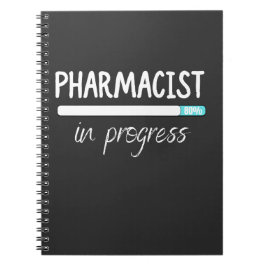 Apotheker im laufenden T - Shirt Notizblock