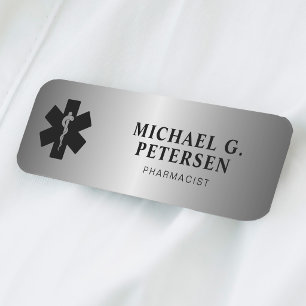 Apotheker Name Titel Apotheke silbermagnetisch Namensschild
