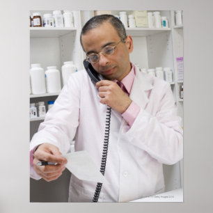 Apotheker per Telefon Poster