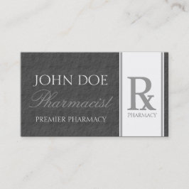 Apotheker-Verordnungs-Apotheken-dunkelgrauer Visitenkarte