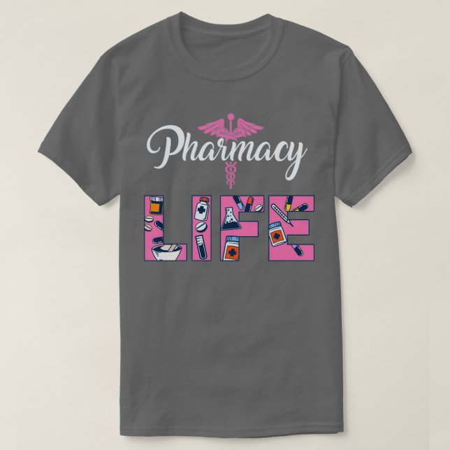 Apotheker verschenken Print Pharmacy Tech Medical  T-Shirt (Design vorne)