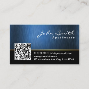 Apotheker-Visitenkarte Code des Königsblaus QR Visitenkarte