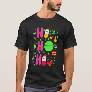 Apotheker Weihnachten Ho Ho Ho Pharmacy Techniker T-Shirt