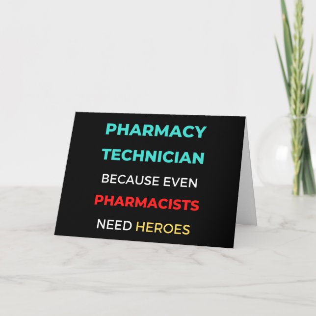 Apotheker, weil sogar Apotheker Karte (Vorderseite)