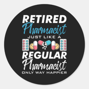 Apotheker wie eine regelmäßige Apotheke Runder Aufkleber