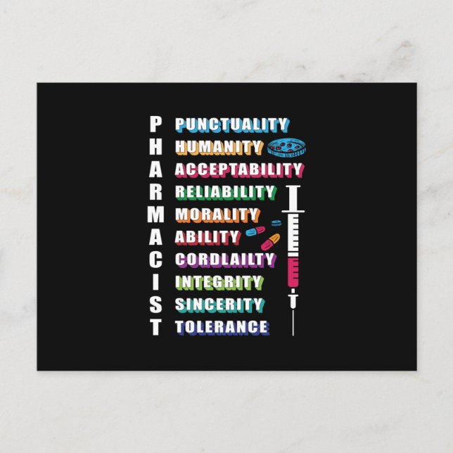 Apotheker Zitat Apotheker Apotheker Postkarte (Vorderseite)