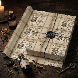 Apothekergarten Gift Tollkirsche Geschenkpapier