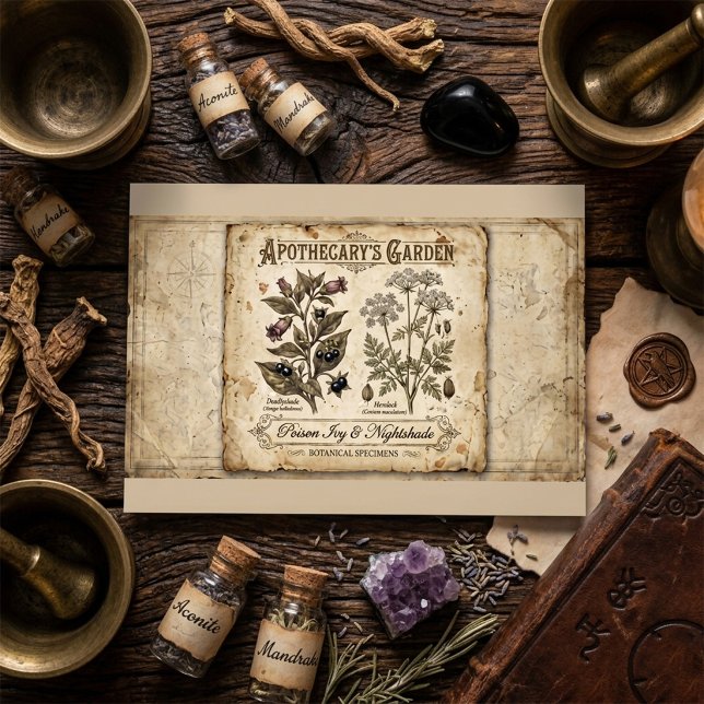 Apothekergarten Giftige Nachtschatten Karte (Von Creator hochgeladen)