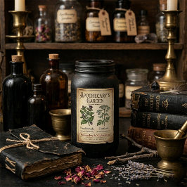 Apothekergarten Giftige Nachtschatten Rechteckiger Aufkleber