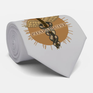 Apothekerin Caduceus Krawatte
