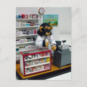 Apothekerin Postkarte