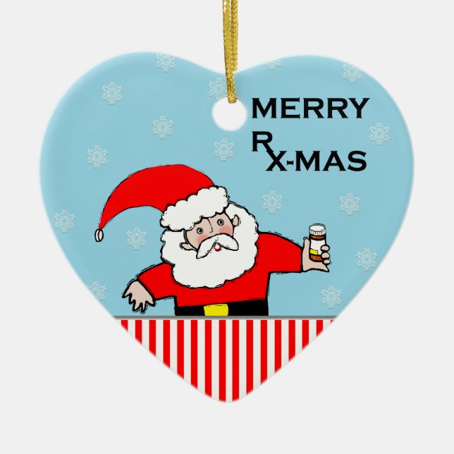 Apothekerweihnachten Keramikornament (Vorne)