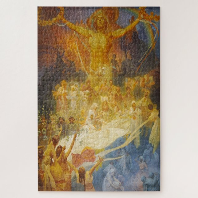 Apotheose der Slawen - Alphonse Mucha Puzzle (Vertikal)