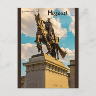 Apotheose der St. Louis Statue in St. Louis Missou Postkarte