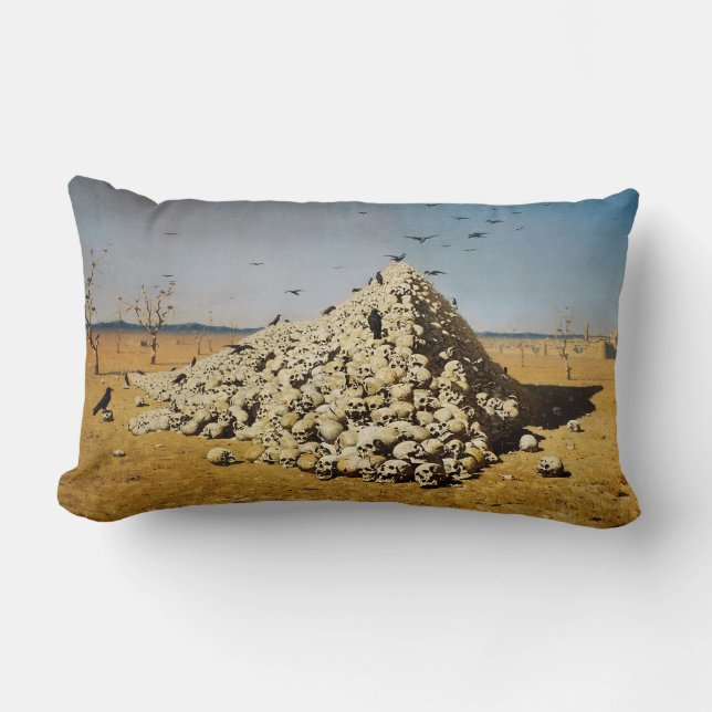 Apotheose des Krieges (Tod und Zerstörung) (Schäde Lendenkissen (Vorderseite)