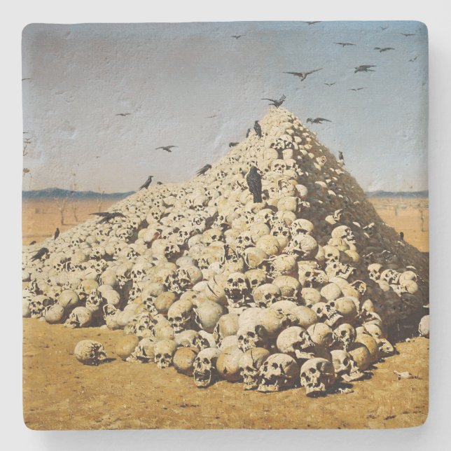 Apotheose des Krieges (Tod und Zerstörung) (Schäde Steinuntersetzer (Vorderseite)