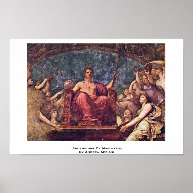Apotheose Napoleons von Andrea Appiani Poster (Vorne)