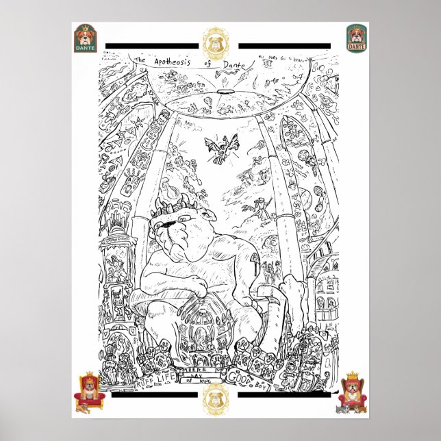 Apotheose oder Dante Poster (Vorne)