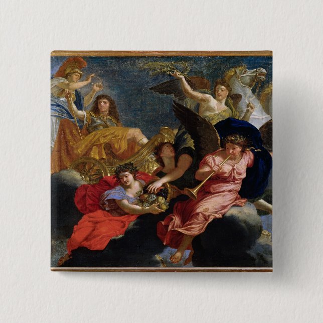 Apotheose von König Louis XIV von Frankreich Button (Vorderseite)