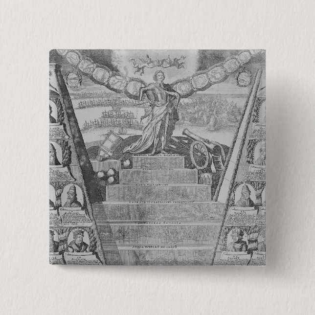 Apotheose von Peter der Große Button (Vorderseite)