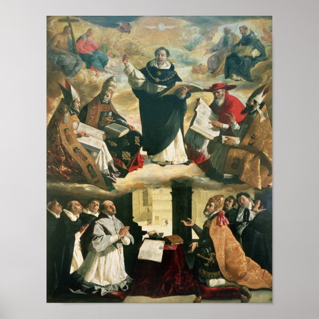 Apotheose von St. Thomas Aquinas, 1631 Poster (Vorne)