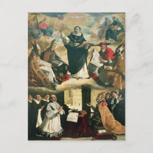 Apotheose von St. Thomas Aquinas, 1631 Postkarte