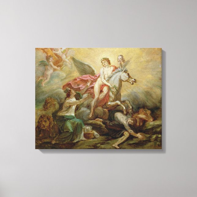 Apotheose von Voltaire, 1778 Leinwanddruck (Vorderseite)