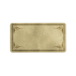 Apothercisches Etikett für mittelgroße Extravagant Adressaufkleber