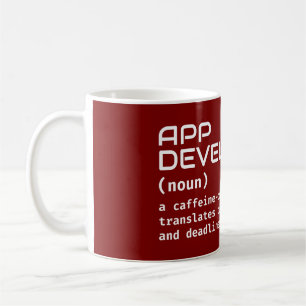 App Developer Coffee Tasse - Definition-Spaß
