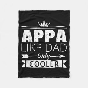Appa Cooler Lustiger Koreanischer Vater Vatertag Z Fleecedecke