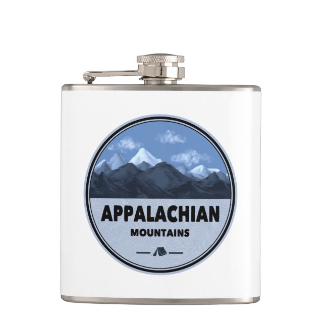 Appalachen-Camping Flachmann (Vorderseite)