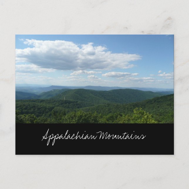 Appalachen-Gebirge Postkarte (Vorderseite)