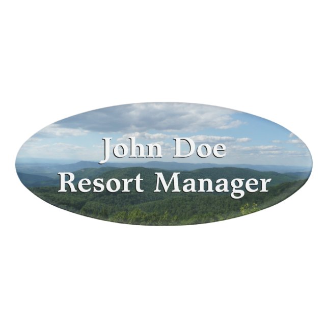 Appalachen I Shenandoah Namenschild (Vorderseite)