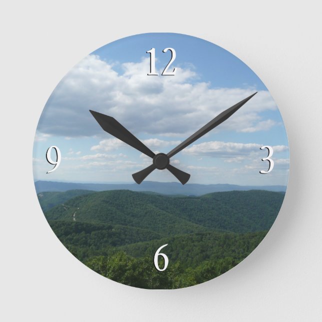 Appalachen I Shenandoah Runde Wanduhr (Vorderseite)