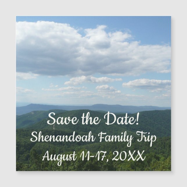 Appalachen I Shenandoah Save the Date Magnetkarte (Vorderseite)