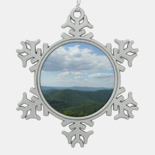 Appalachen I Shenandoah Schneeflocken Zinn-Ornament