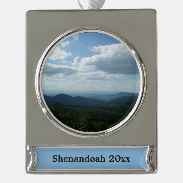 Appalachen II Shenandoah Banner-Ornament Silber (Vorderseite)