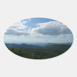 Appalachen II Shenandoah Ovaler Aufkleber