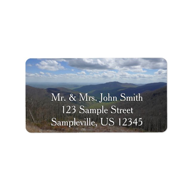 Appalachen im Frühling Adressaufkleber (Vorne)