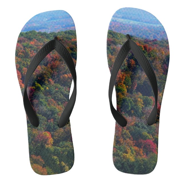 Appalachen im Herbst Flip Flops (Fußbett)