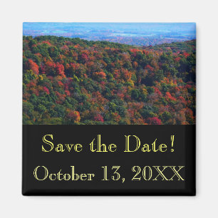 Appalachen im Herbst Save the Date Magnet